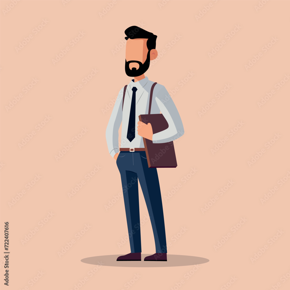 businessman flat cartoon character illustration businessman flat cartoon character illustration