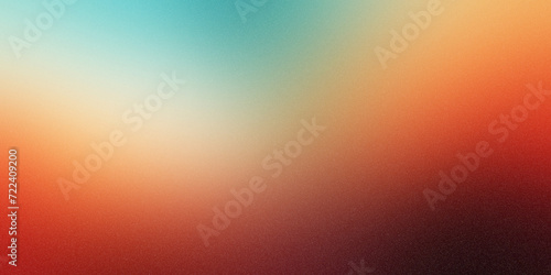 Teal orange black color gradient background, grainy texture effect, poster banner landing page backdrop design