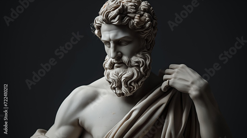 Series of mythological gods and heroes from ancient times, sculptures
 photo
