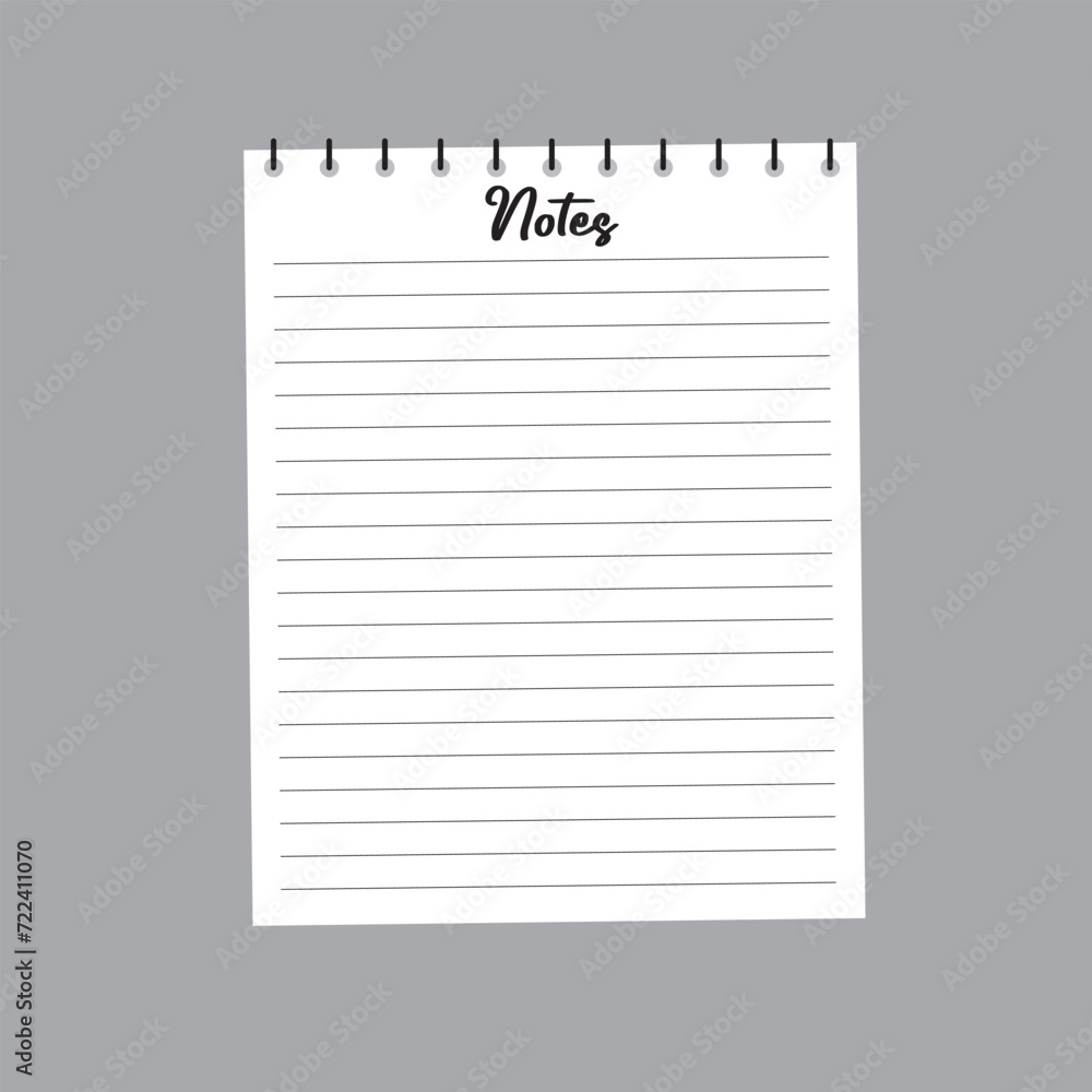Notebook pages with wire binding, realistic lined paper sheets. Empty school notepad page, memo note sheets with spiral binders vector set. Lined and squared pages for planner or organizer in eps 10. Notebook pages with wire binding, realistic lined paper sheets. Empty school notepad page, memo note sheets with spiral binders vector set. Lined and squared pages for planner or organizer in eps 10.