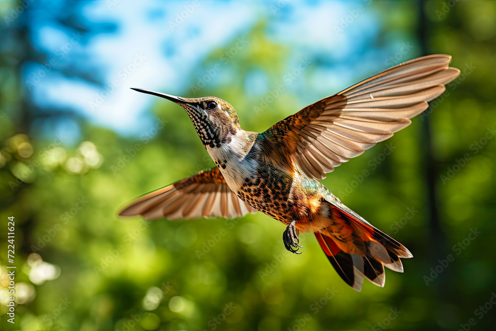 Fototapeta premium flying hummingbird