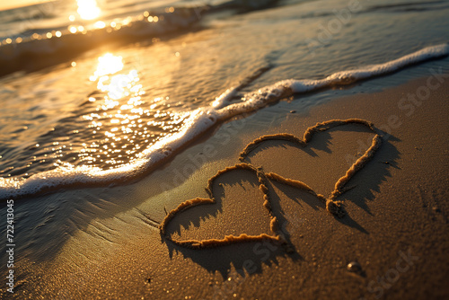 heart on the sand photo