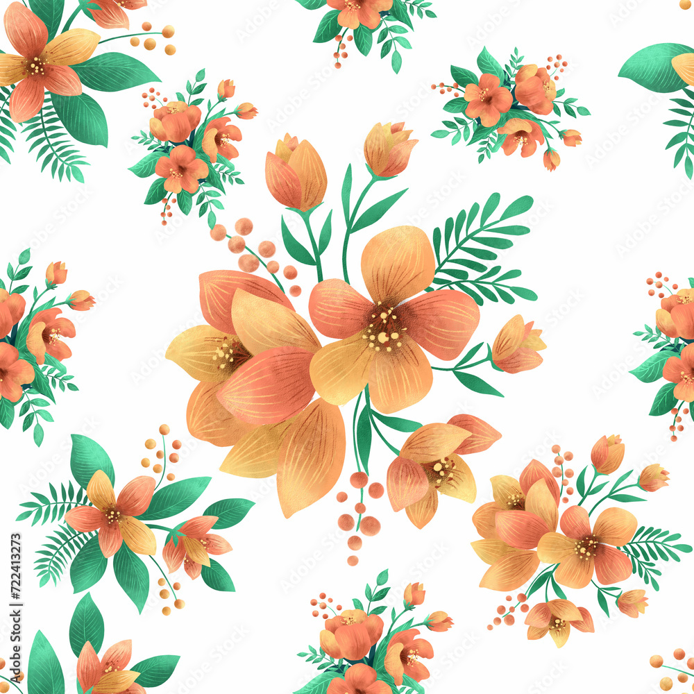 Background or wallpaper seamless of Floral, flower