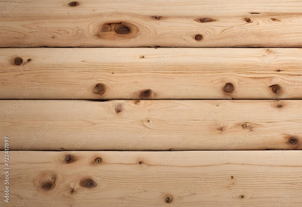 Fototapeta premium Nature's Texture Unveiled: High-Resolution Knotty Pine Cedar Wall or Floor with Unpainted, Unfinished Natural Grain – Sharp to the Corners