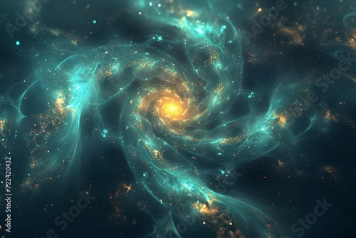 Abstract Galactic Infinity Wallpaper