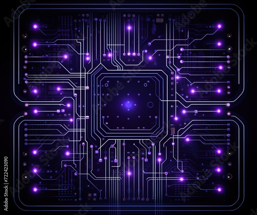 violet circuit board background