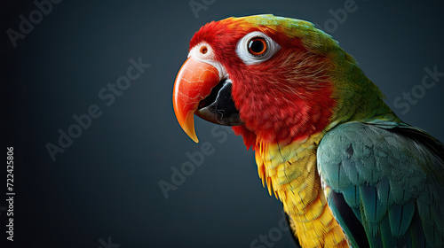 Minimalist Love Parrot Avian Elegance Background Ai Generative
