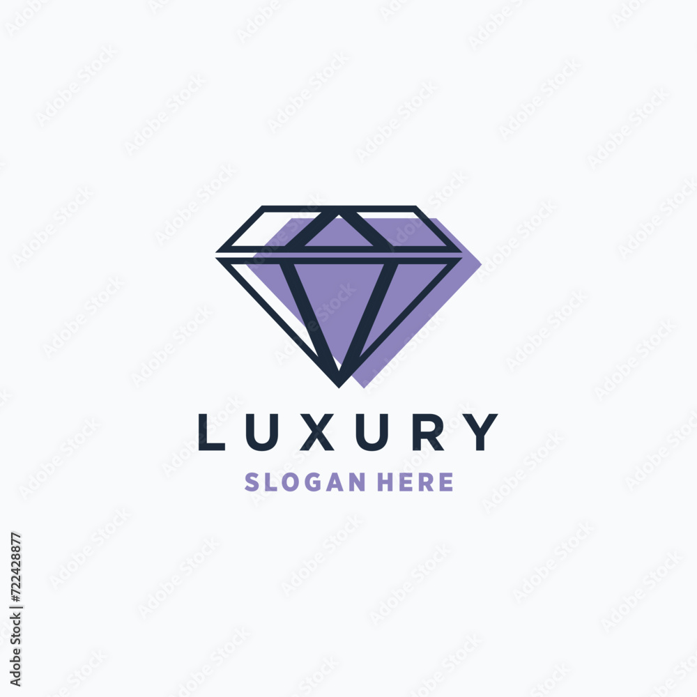 Vector diamond vector logo icon design template Vector diamond vector logo icon design template