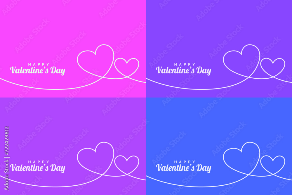 Valentines day background with love sign. Images for Valentine's Day. A design for Valentine's Day greetings or decorations. Stock vector illustration.