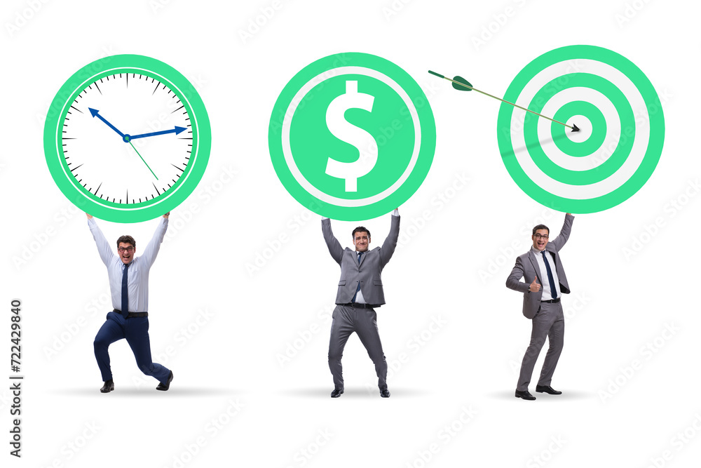 Time is money concept with aims Time is money concept with aims