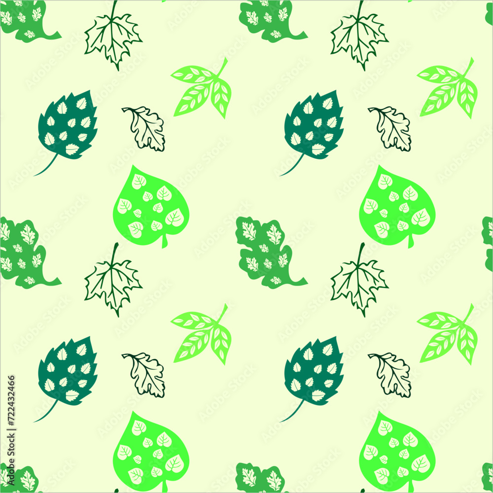 seamless pattern with leaves seamless pattern with leaves