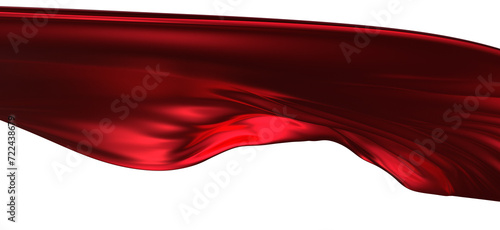 Free Download Smooth elegant red cloth isolated on white background - GFXLoad