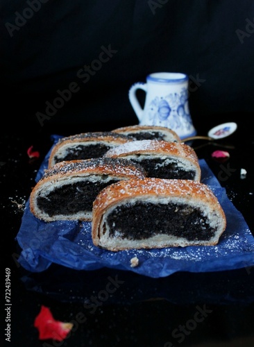 Homemade poopy seed cake  photo