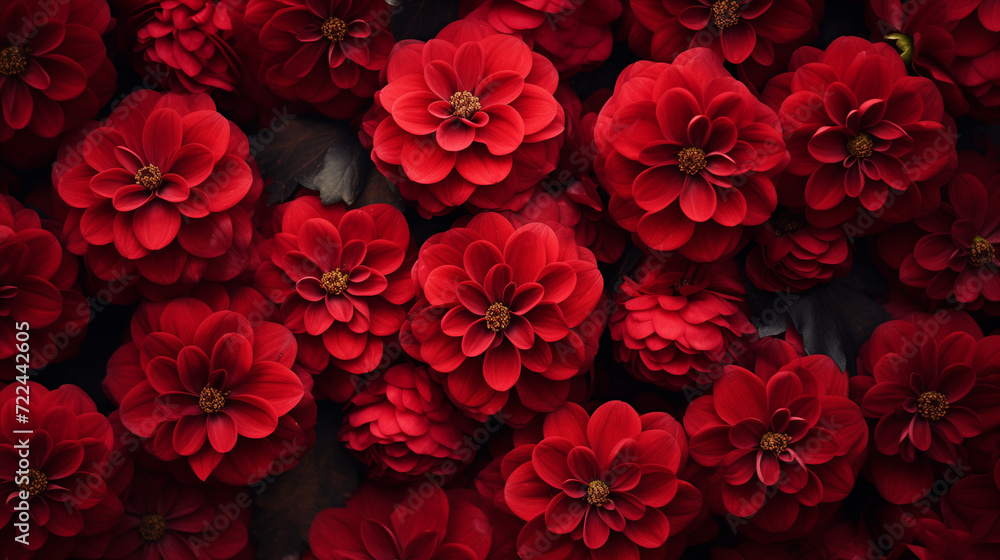 Backdrop of red flowers Backdrop of red flowers
