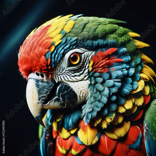 cinematic photo of parrot