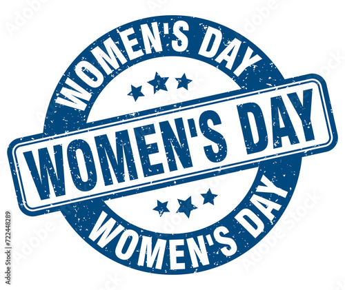 women's day stamp. women's day label. round grunge sign