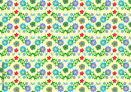 seamless pattern with flowers
