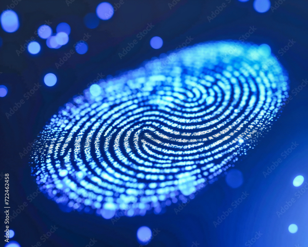 Fingerprint Security Technology Identity Digital Finger System Scanner, Thumbprint Identification Scan Print Safety Computer, Display Background Biometrics Concept Screen Access Fingerprint Security Technology Identity Digital Finger System Scanner, Thumbprint Identification Scan Print Safety Computer, Display Background Biometrics Concept Screen Access
