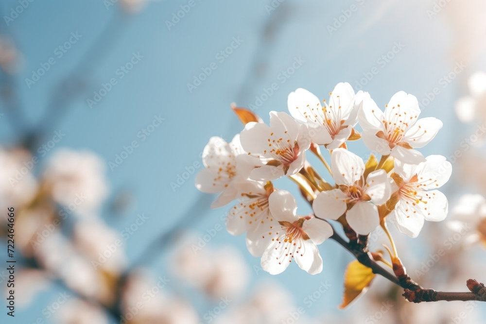 A close-up view of a flower on a tree. Suitable for various uses A close-up view of a flower on a tree. Suitable for various uses