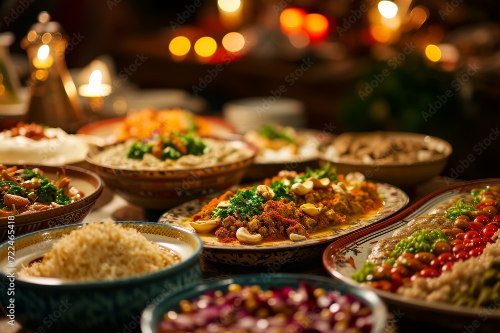 Fototapeta premium Traditional Middle Eastern Feast, Culinary Concept