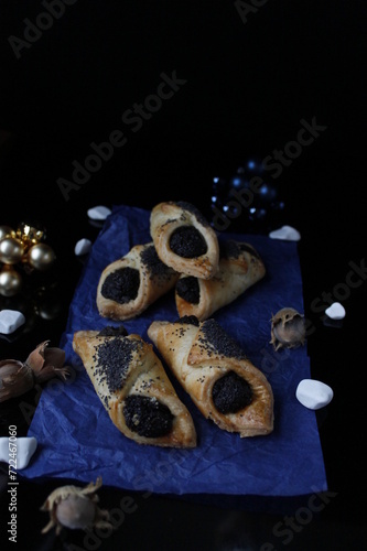 Homemade cakes with poppy seeds 