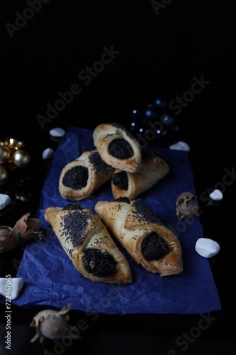 Homemade cakes with poppy seeds 