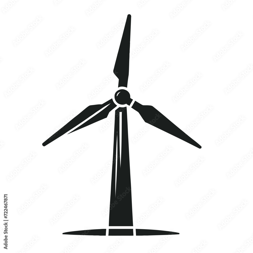 Wind Turbine Silhouette