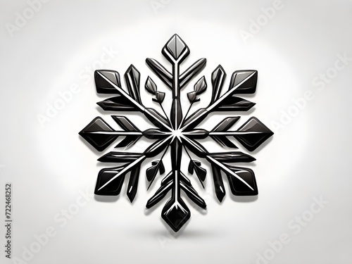 snowflake on a white background