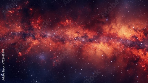  a space filled with lots of stars and a bright orange and red star in the center of the picture is the center of the image.