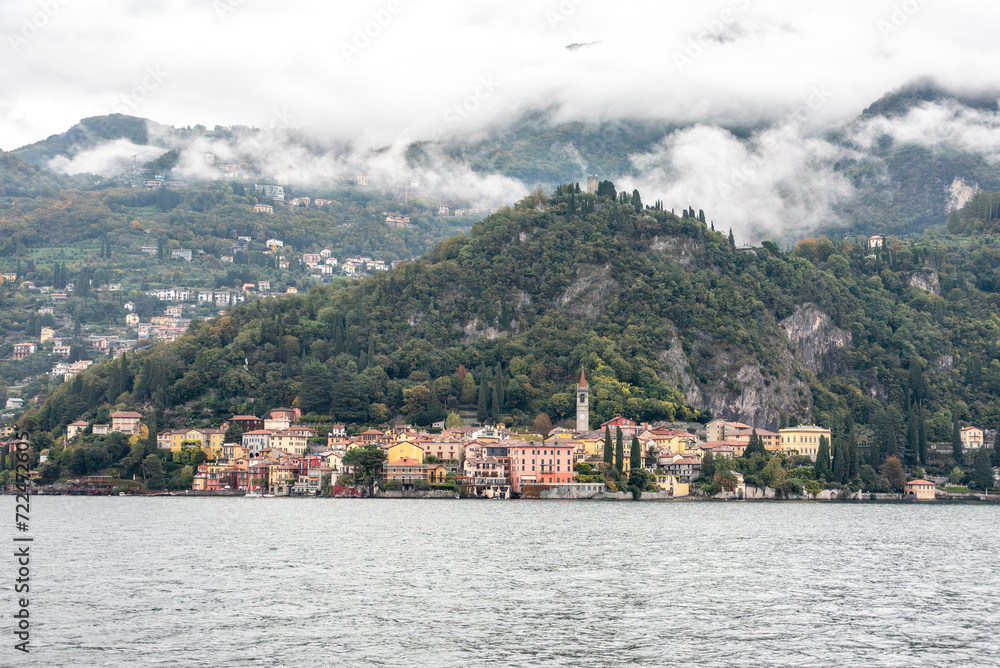 Little town of Varenna at lake Como