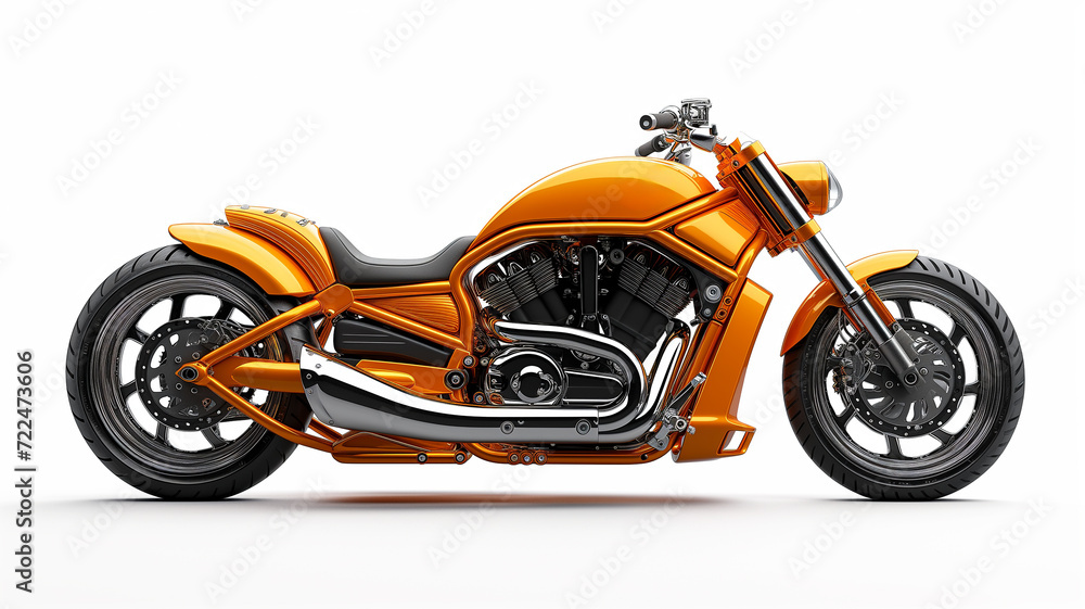 An orange chopper isolated on a white background