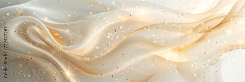 Abstract cream luxury background with thin gold threads