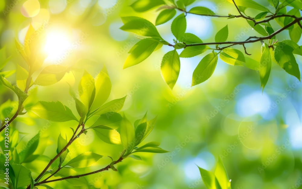Fresh Spring Greenery background Fresh Spring Greenery background