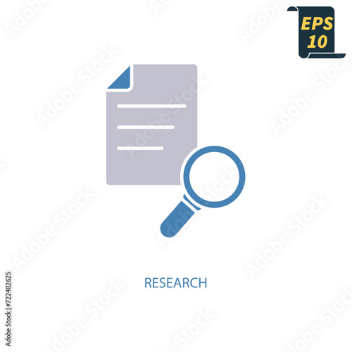 research icons  symbol vector elements for infographic web © CHELSEA91