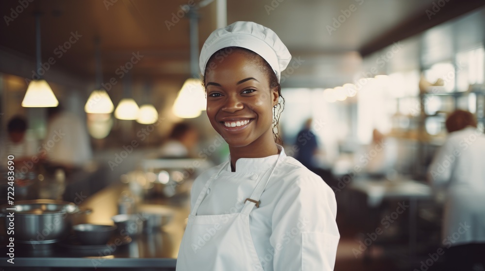 
Young African Female Chef