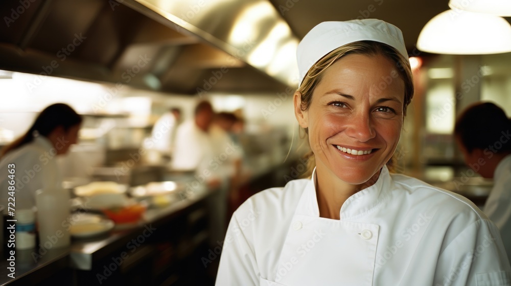 Middle age American Female Chef Middle age American Female Chef