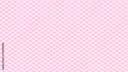 Pink and white diagonal plaid background