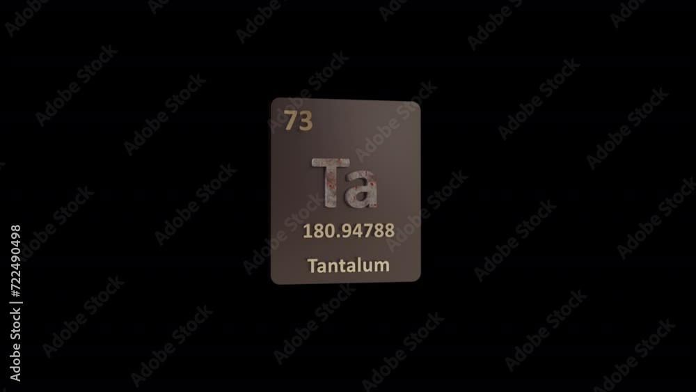 Tantulum Periodic Table animation Tantulum Periodic Table animation