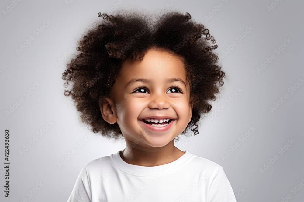 A joyful little girl with a big smile on her face. This picture can be used to portray happiness, childhood, and innocence A joyful little girl with a big smile on her face. This picture can be used to portray happiness, childhood, and innocence