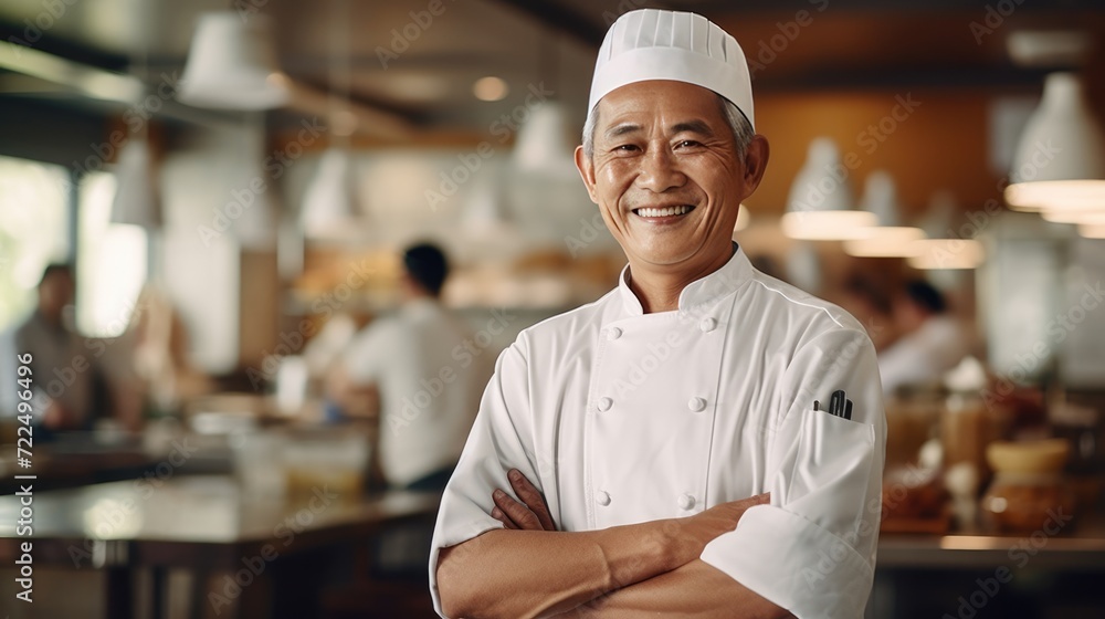 Senior Asian Male Chef
