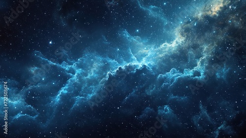  a night sky filled with lots of stars and a blue and white cloud filled with lots of stars and a blue and white cloud filled sky filled with lots of stars.