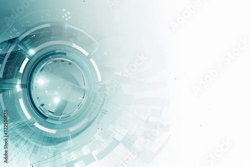 Abstract futuristic technology background with circles. Copy space