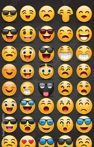set of  emoji
