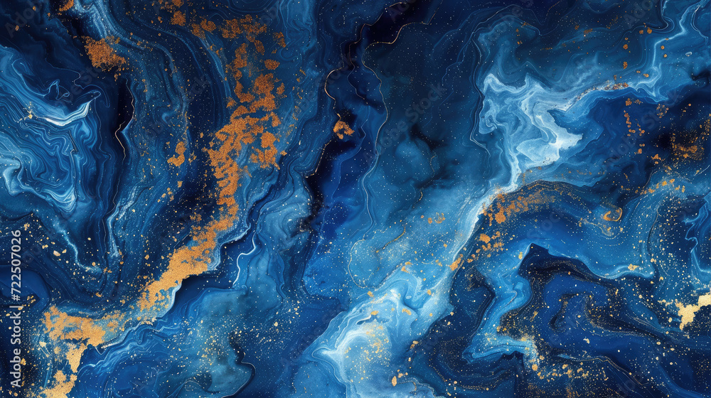 Shades of Deep Blue Marble Ink Background Shades of Deep Blue Marble Ink Background