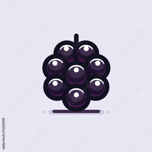 Cartoon Style Blackberry Illustration