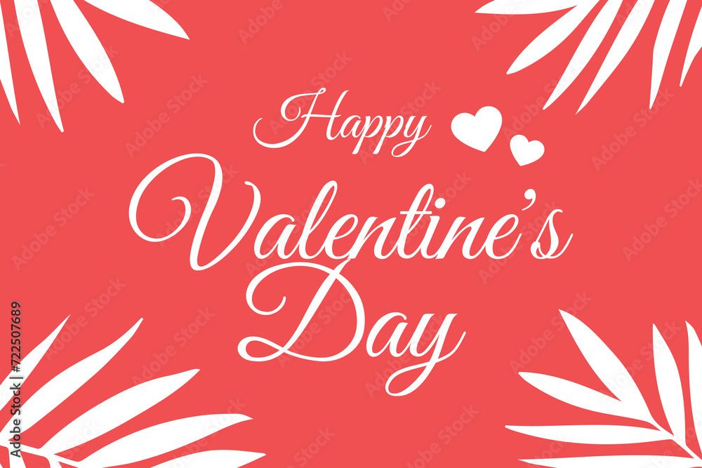 Obraz premium Valentines day background with love sign. Images for Valentine's Day. A design for Valentine's Day greetings or decorations. Stock vector illustration.
