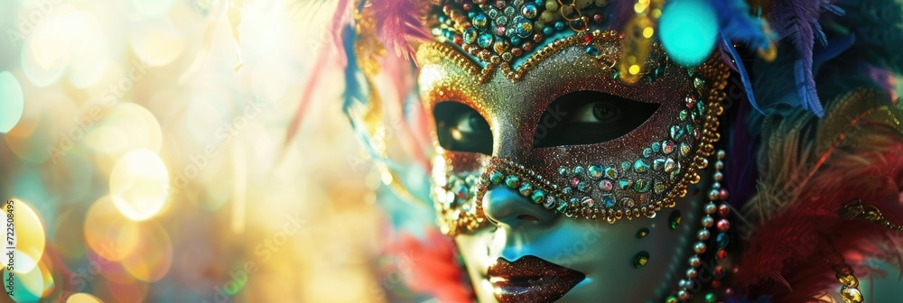 Ornate Mask Celebrating Brazilian Carnival Ornate Mask Celebrating Brazilian Carnival