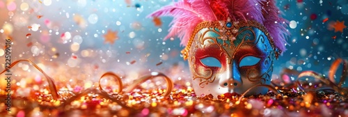 Vibrant Masquerade Mask for Carnival Celebration