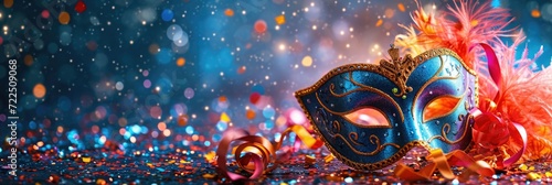 Vibrant Masquerade Mask for Carnival Celebration