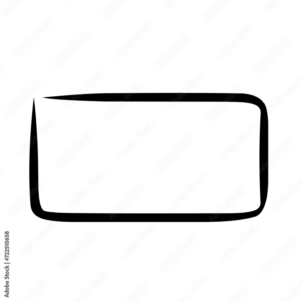 Rectangle frame line Rectangle frame line